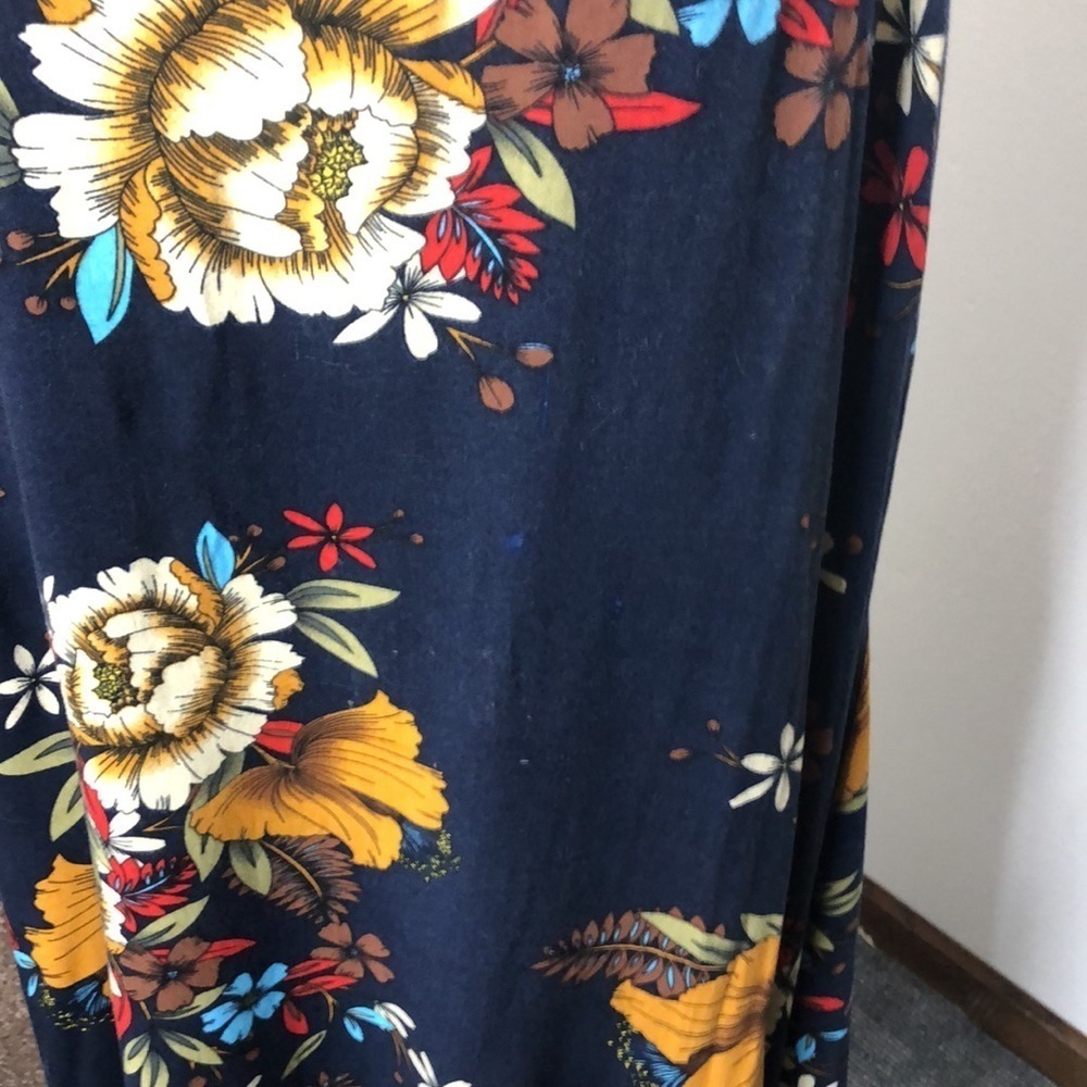 Ms basic dark blue floral spaghetti strap dress size XL - Picture 10 of 10